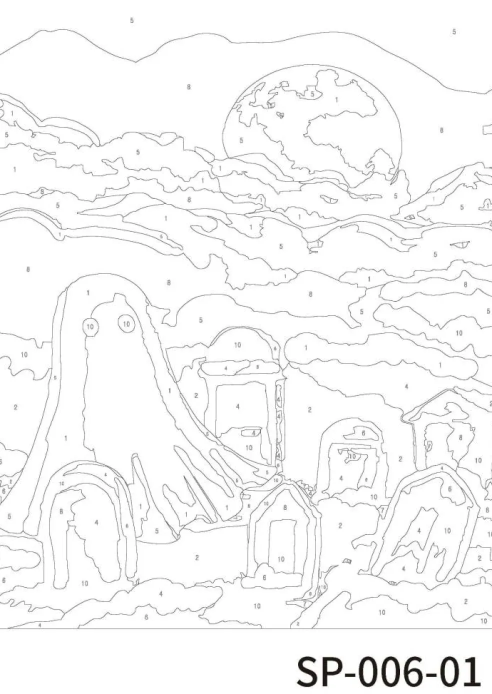 Ghosts Paint Marker-by-Number Kit by Artist's Loft®