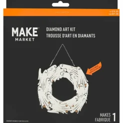 8" Ghosts Wreath Diamond Art Kit by Make MarketĀ®