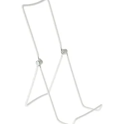 Gibson Holders 6AC Adjustable White Wire Display Easel, 3.5" W x 4.5" D x 9.25" H