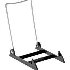 Gibson Holders 4PL Adjustable White Wire and Black Acrylic Display Easel, 3.875" W x 5.375" D x 6.25" H