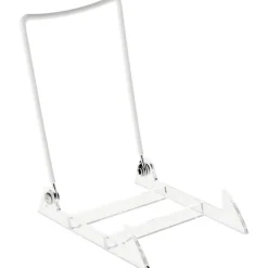 Gibson Holders 4PL Adjustable White Wire and Clear Acrylic Display Easel, 3.875" W x 5.375" D x 6.25" H