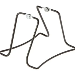 Gibson Holders 2X15 Adjustable Black Wire Dual-Sided Display Easel, Two Opposing Ledges for Holding 2 Items, 5" W x 5.5" D x 4" H