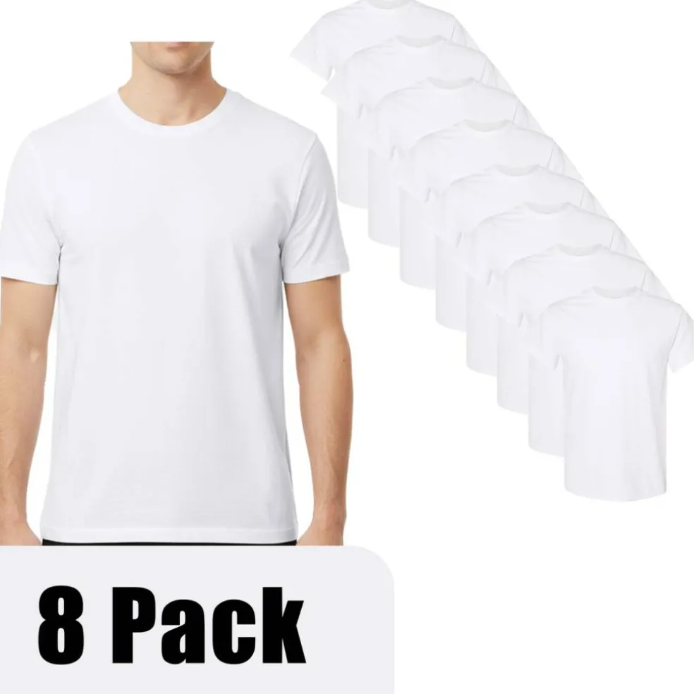 Gildan Heavy Cotton Blank Assorted T-Shirt, Casual 8 Pack Tee