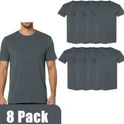 Gildan Heavy Cotton Blank Assorted T-Shirt, Casual 8 Pack Tee