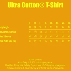 Gildan Ultra Cotton Crewneck T-Shirt, Unisex Short Sleeve Blanks Tees.