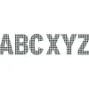 Gingham Jumbo 7in Deco Letters
