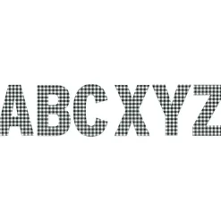 Gingham Jumbo 7in Deco Letters