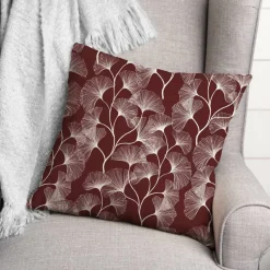 18" Gingko Leaves Indoor/Outdoor Pillow