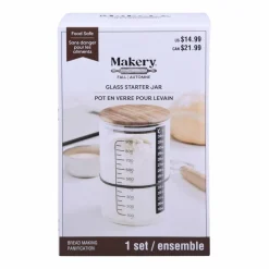 Glass Bread Making Starter Jar by Makery™