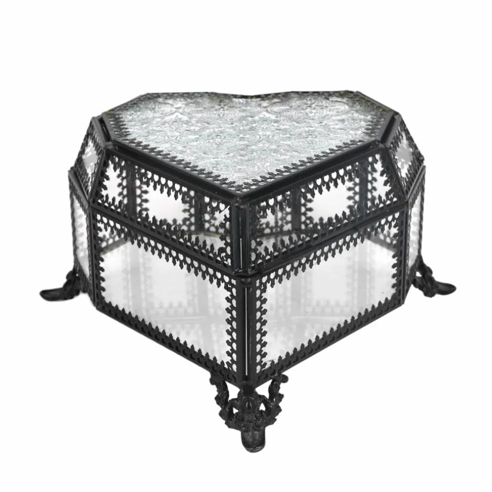 6.5" Glass Heart Terrarium by Ashland®