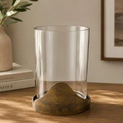 Glass Pillar Candle Holder by Ashland®