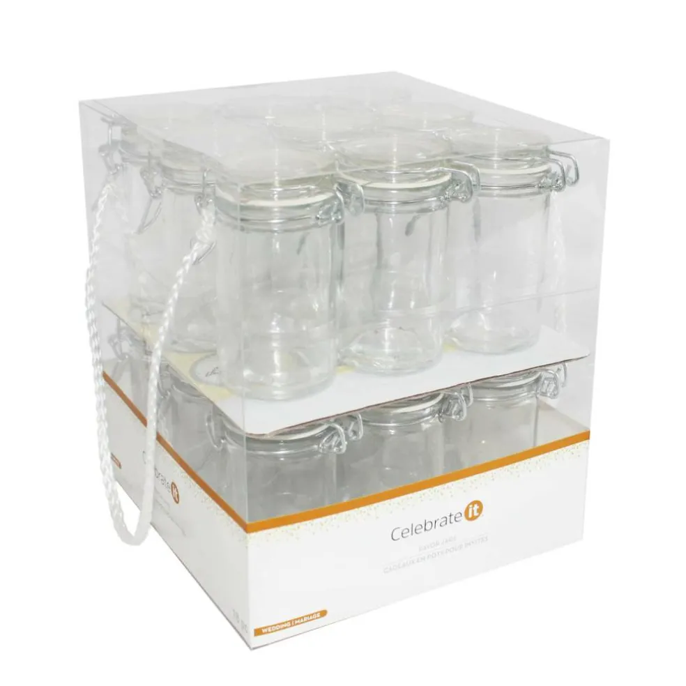 Glass Snap-Top Favor Jars, 18ct. by Celebrate It™