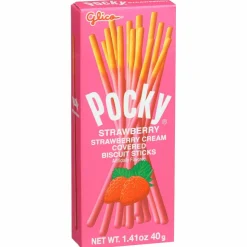 Glico Pocky Strawberry Cream Covered Biscuit Sticks