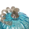 Glitzhome® Blue Glass Pumpkin Set