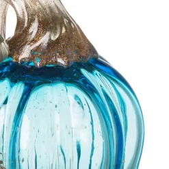 Glitzhome® Blue Glass Pumpkin Set