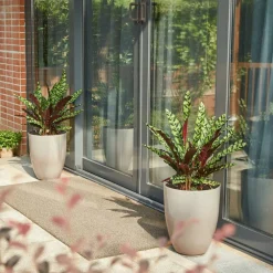 Glitzhome® 17" Eco-Friendly Oversized Faux Ceramic Tall Bowl Planters, 2ct.