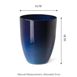 Glitzhome® 17" Eco-Friendly Oversized Faux Ceramic Tall Bowl Planters, 2ct.