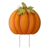 Glitzhome® 39" Fall Pumpkin Metal Yard Stake or Standing Décor