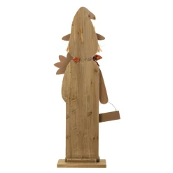 Glitzhome® 36" Fall Solid Wood Scarecrow Porch Decor