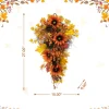 Glitzhome® 27" Fall Sunflower, Maple Leaf & Berry Swag