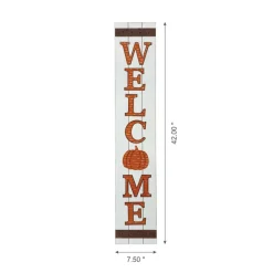 Glitzhome® 42" Fall Wooden Welcome Porch Sign