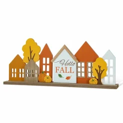 Glitzhome® 20" Fall Wood House Table Décor