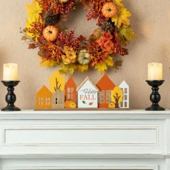 Glitzhome® 20" Fall Wood House Table Décor