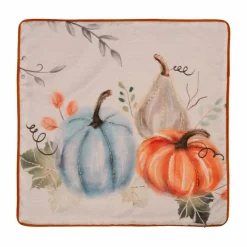Glitzhome® Faux Burlap Pumpkin Pillow Cover