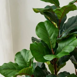Glitzhome® 3.5ft. Faux Fiddle Leaf Fig Tree in Pot