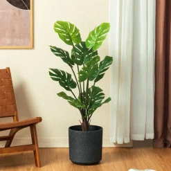 Glitzhome® 3.5ft. Faux Monstera in Pot