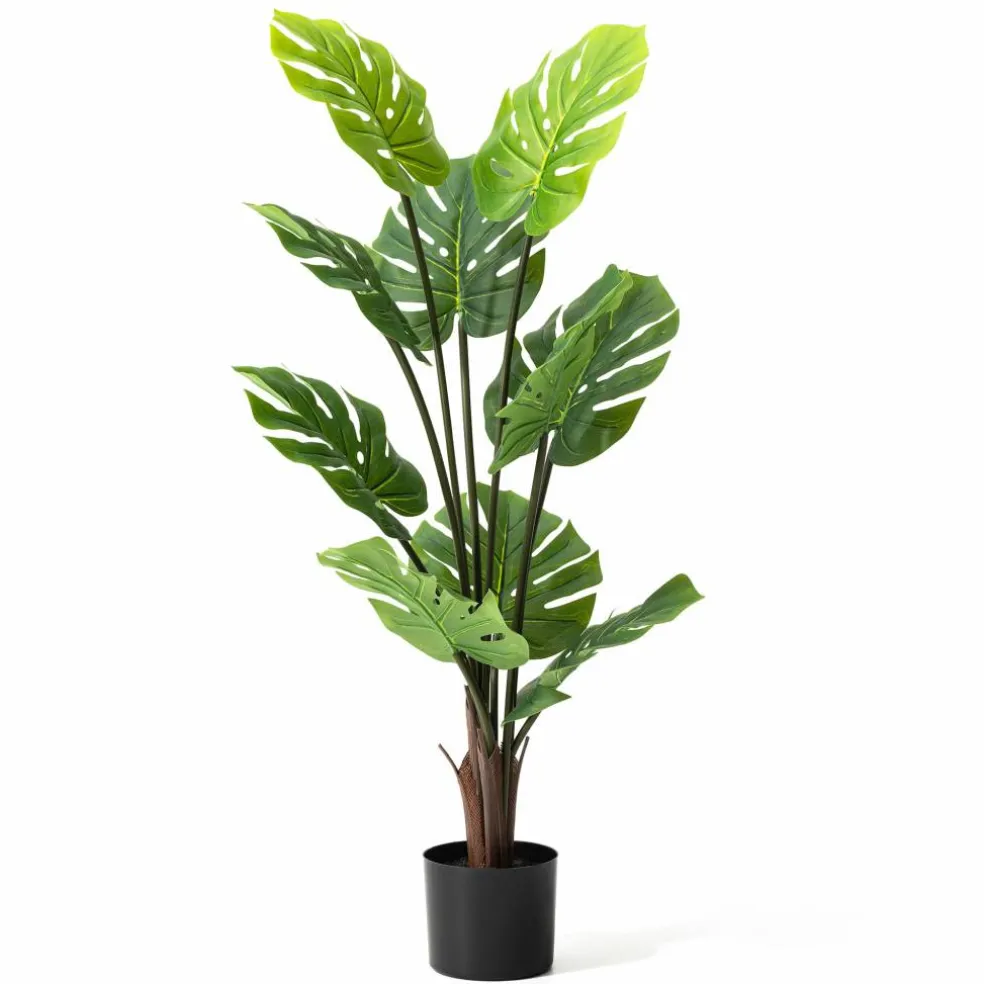Glitzhome® 3.5ft. Faux Monstera in Pot