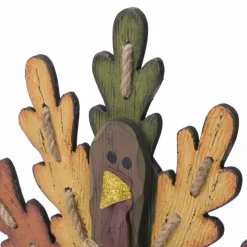 Glitzhome® 'Give Thanks' Turkey Décor