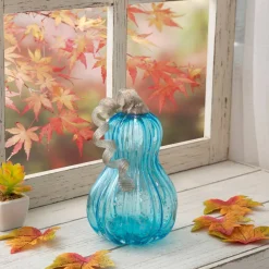 Glitzhome® Glass Gourd, Blue