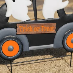 Glitzhome® 24" Halloween Metal Ghost Car Yard Stake