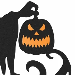 Glitzhome® 34.5" Halloween Metal Silhouette Witches With Cauldron Yard Stake Set