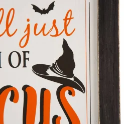 Glitzhome® Halloween Wooden Standing Easel Sign Décor
