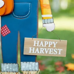 36" GlitzHome® Happy Harvest Scarecrow Yard Stake