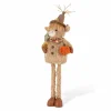 Glitzhome® 25"H-35" Fall Fabric Highland Cow Porch Decor With Telescoping Legs