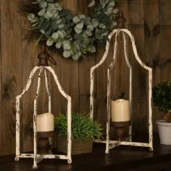 Glitzhome® Large Farmhouse Metal Lantern