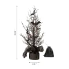 Glitzhome® 20" Lighted Halloween Bats Table Tree Decor