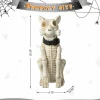 Glitzhome® 20.5" Lighted Halloween Skeleton Dog Porch Décor with Timer