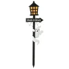 Glitzhome® 42" Lighted Halloween Haunted House Yard Stake with Timer