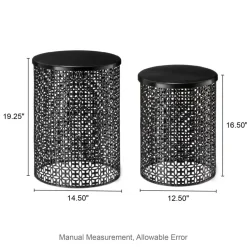Glitzhome® Multi-Functional Metal Accent Table Set