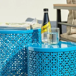 Glitzhome® Multi-Functional Metal Accent Table Set
