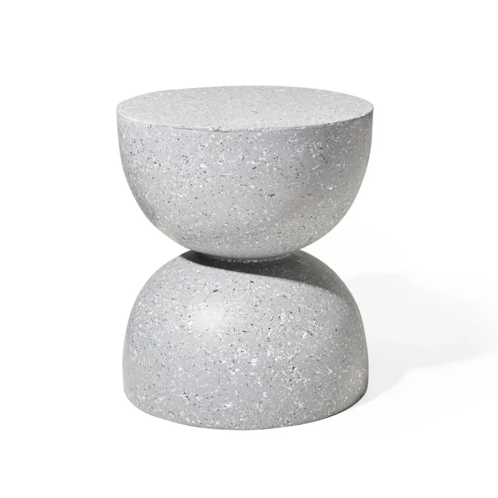 Glitzhome® 18" Multi-Functional Terrazzo Garden Stool