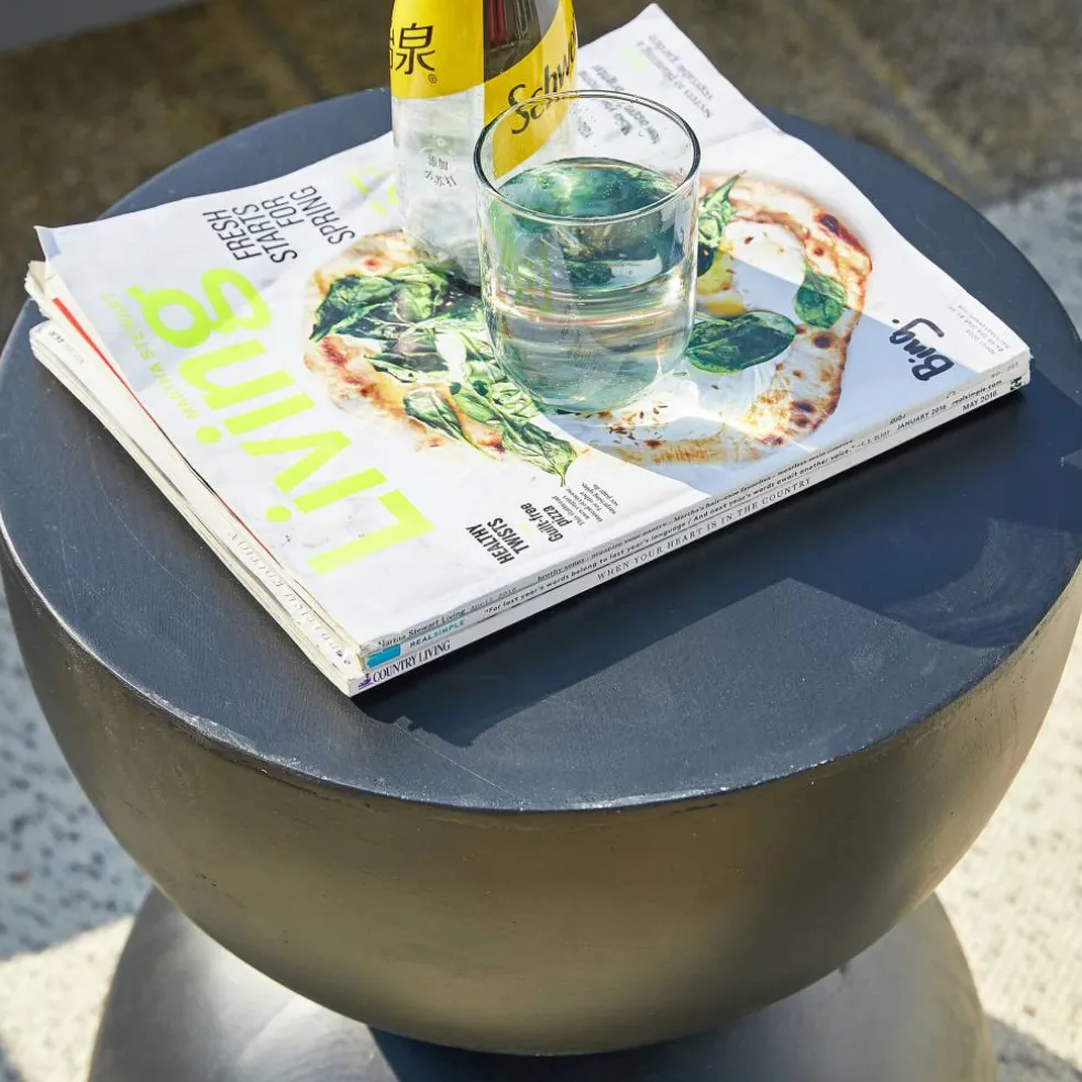 Glitzhome® 18" Multi-Functional Terrazzo Garden Stool