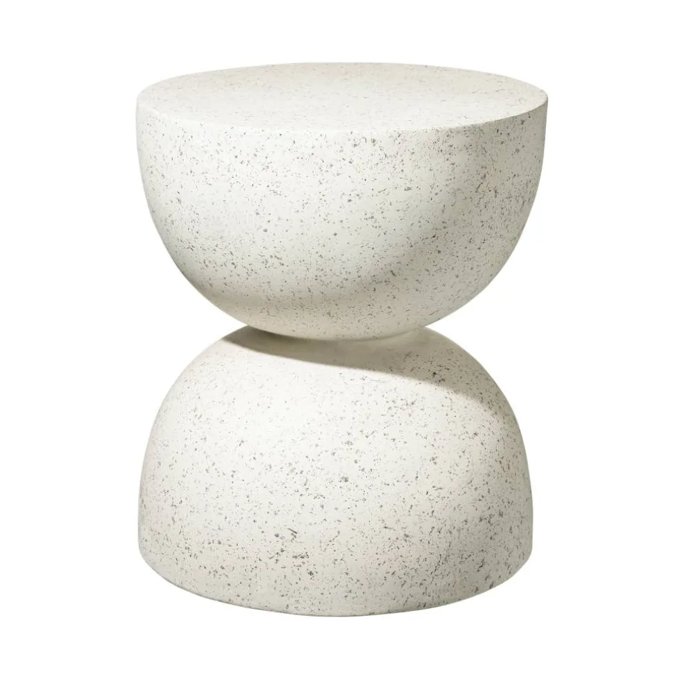 Glitzhome® 18" Multi-Functional Terrazzo Garden Stool