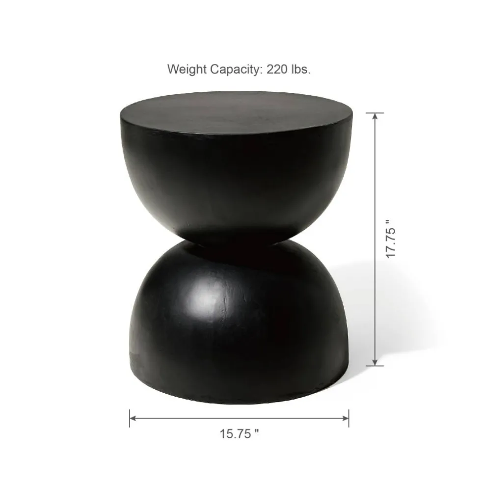 Glitzhome® 18" Multi-Functional Terrazzo Garden Stool