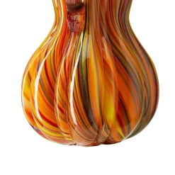 Glitzhome® Multi Striped Glass Pumpkin & Gourd Set