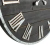 Glitzhome® 27.5" Oversized Farmhouse Wooden & Galvanized Wall Clock